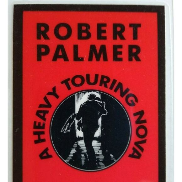 Robert Palmer Backstage Pass Heavy Nova Tour 1988 Original Laminated Rock Music - Picture 1 of 4